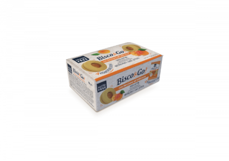 Biscuiti - Biscuiti Cu Crema De Caise - Bisco&Go 160g