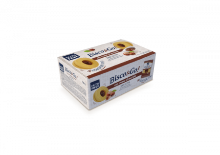 Biscuiti - Biscuiti Cu Crema De Alune - Bisco&Go 160g