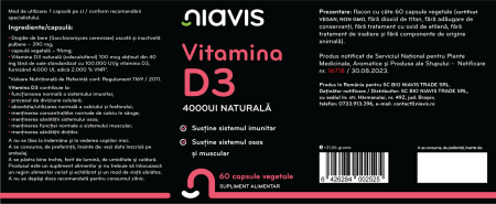 Vitamina D3 4000ui Naturala 60 cps [1]