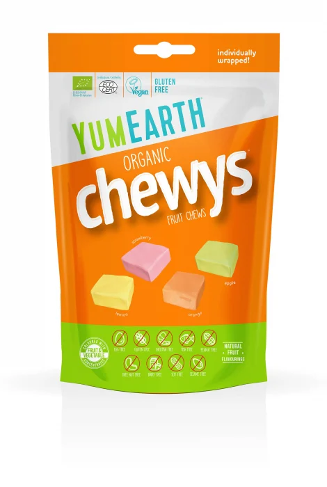 Gustari - CHEWYS Caramele Asortate BIO Fara Gluten 142g/32buc