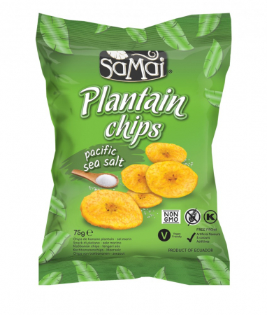 Chipsuri - Chipsuri De Banane Cu Sare De Mare 75g