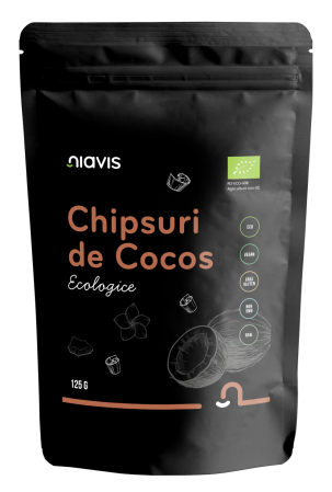 Chipsuri de Cocos RAW Ecologice 125g [1]