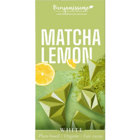 Vegan - Ciocolata Alba Cu Lamaie Si Matcha - Bio 60g