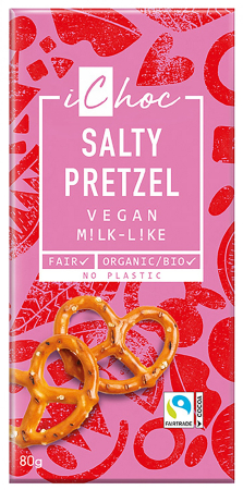 Ciocolata - Ciocolata Cu Bucati De Covrigei "Salty Pretzel" (Vegan) - BIO 80g