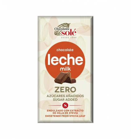 Ciocolata - Ciocolata Cu Lapte Minim 39% Cacao, Cu Stevie 100g