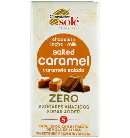 Ciocolata - Ciocolata Cu Lapte Si Caramel Sarat Indulcita Cu Stevie 100 g