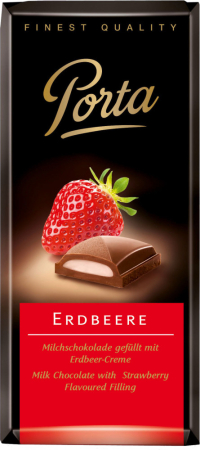 Noutati - Ciocolata Cu Lapte Si Crema De Capsuni 100g