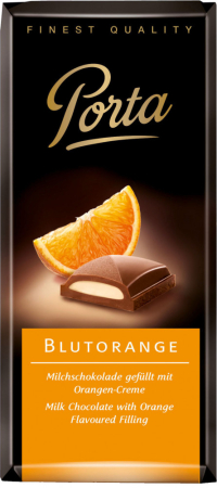 Noutati - Ciocolata Cu Lapte Si Crema De Portocale Rosii 100g