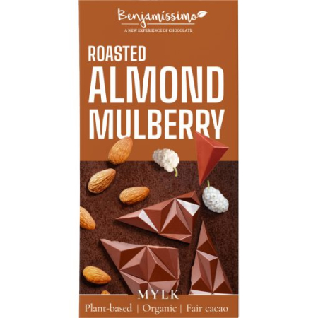 Tablete Ciocolata - Ciocolata Cu Migdale Prajite Si Dude - Bio 60g