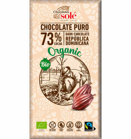 Ciocolata - Ciocolata Neagra Bio 73% Cacao 100g