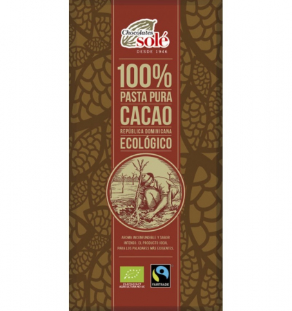 Ciocolata - Ciocolata Neagra Cu 100% Cacao Bio 100g