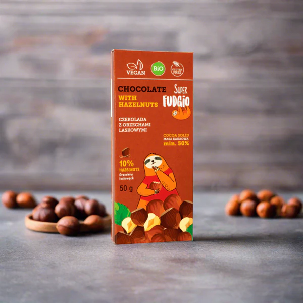 Dulciuri / Snacksuri - Ciocolata Vegana Cu Alune De Padure - BIO - 50G