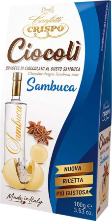 Bomboane - Ciocoli - Drajeuri De Ciocolata Alba Cu "Sambuca" 100g