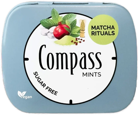 Bomboane - Classic - Bomboane Mentolate Cu Rodie Si Ceai Matcha 14g