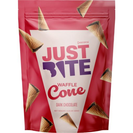 Gustari - Cornete de ciocolată neagră - Just Bite 120g