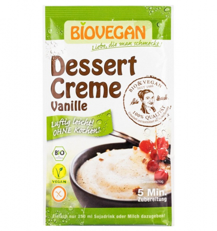 Creme / Unturi - Crema Bio Pentru Desert Cu Vanilia 52g