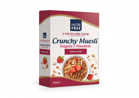 Cereale / Musli / Terci - Amestec Cereale Crunchy Muesli Cu Capsuni Si Migdale 340g