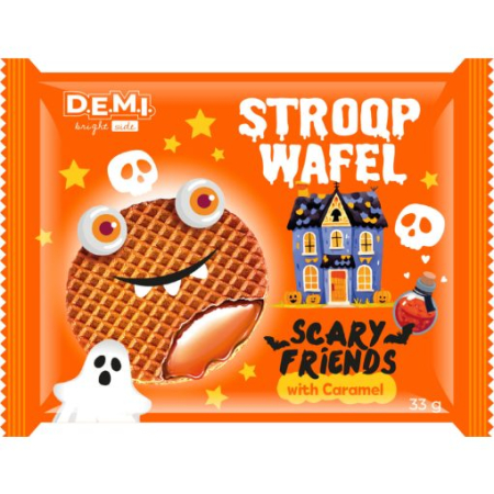 Napolitane - D.E.M.I Halloween - Napolitană Cu Sirop Olandez 33g