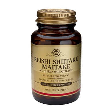 Produse - Reishi Shiitake Maitake Mushroom Extract 50cps
