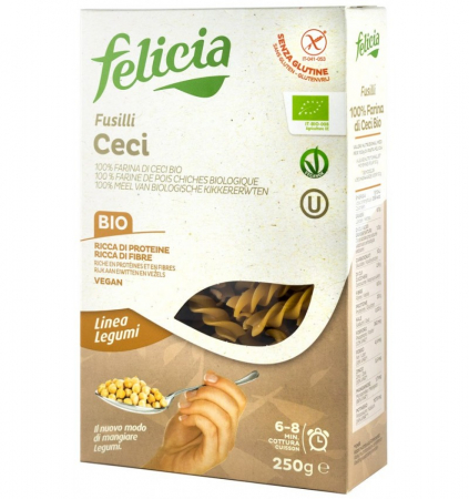 Reg-Enor - Paste Fusili Din Naut BIO - Felicia 250g
