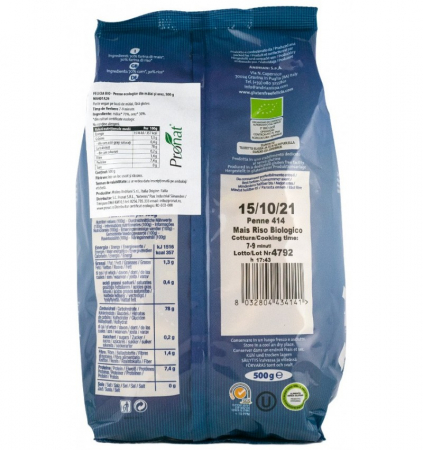 Paste Penne Din Porumb Si Orez BIO - Felicia 500g [1]