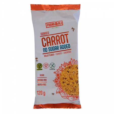 Fursecuri - Fursecuri DIn Morcov Cu Fulgi De Mei, Seminte De In Si Cardamon 120g