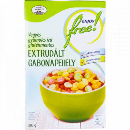 Cereale / Musli / Terci - Fulgi De Porumb Crocanti Fara Gluten Cu Gust de Fructe 300g
