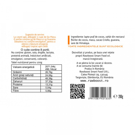 Go Maca - Băutură Energizantă Ecologică 200/400g [1]