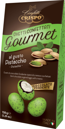 Ciocolata Neagra - Gourmet - Drajeuri De Ciocolata Cu Crema De Fistic 150g