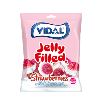 Jeleuri - Jeleuri "Filled Strawberries With Cream" Fara Gluten 85g
