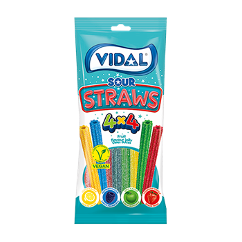 Jeleuri - Jeleuri "Sour Straws 4x4" (Vegan) 90g