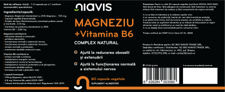 Magneziu + Vitamina B6 60cps [1]