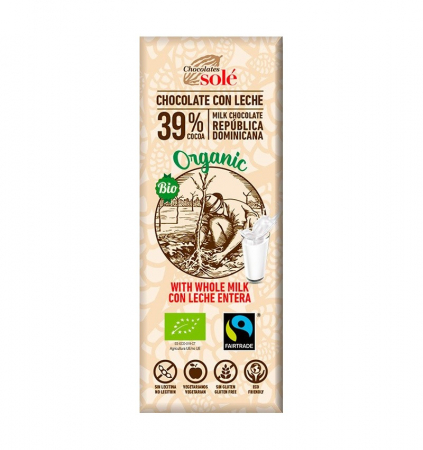 Ciocolata - Mini Tableta Ciocolata Bio Cu Lapte 25g