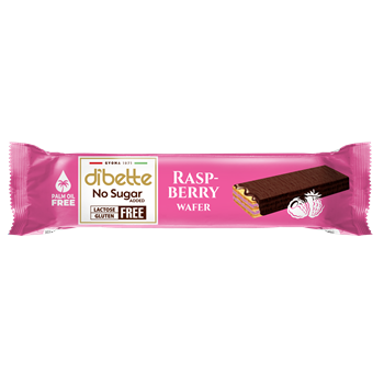 Piscoturi / Napolitane - Napolitana Glazurata Cu Crema De Zmeura (NSA) 26g