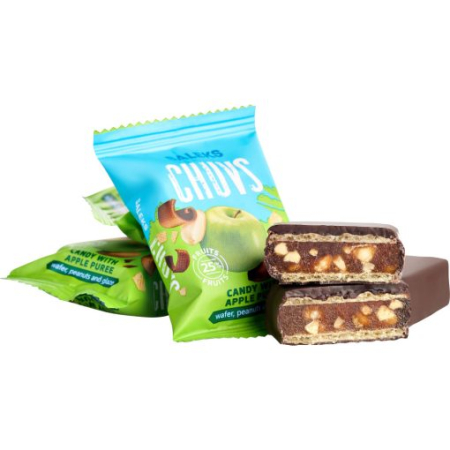 Napolitane "Chuvs" Cu Mere Si Arahide 1kg [1]