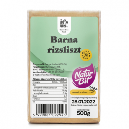 Faina De Orez Brun Fara Gluten - Naturbit 500g
