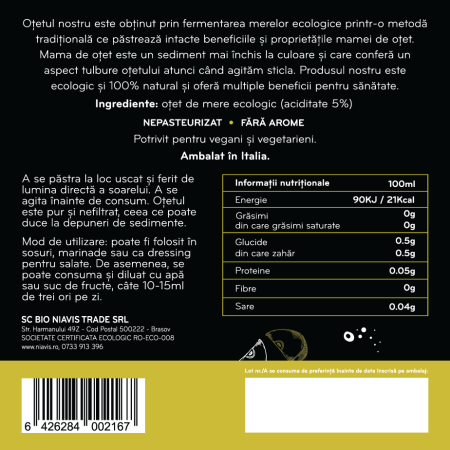 Otet din Cidru de Mere Nefiltrat Ecologic/BIO 250ml [2]