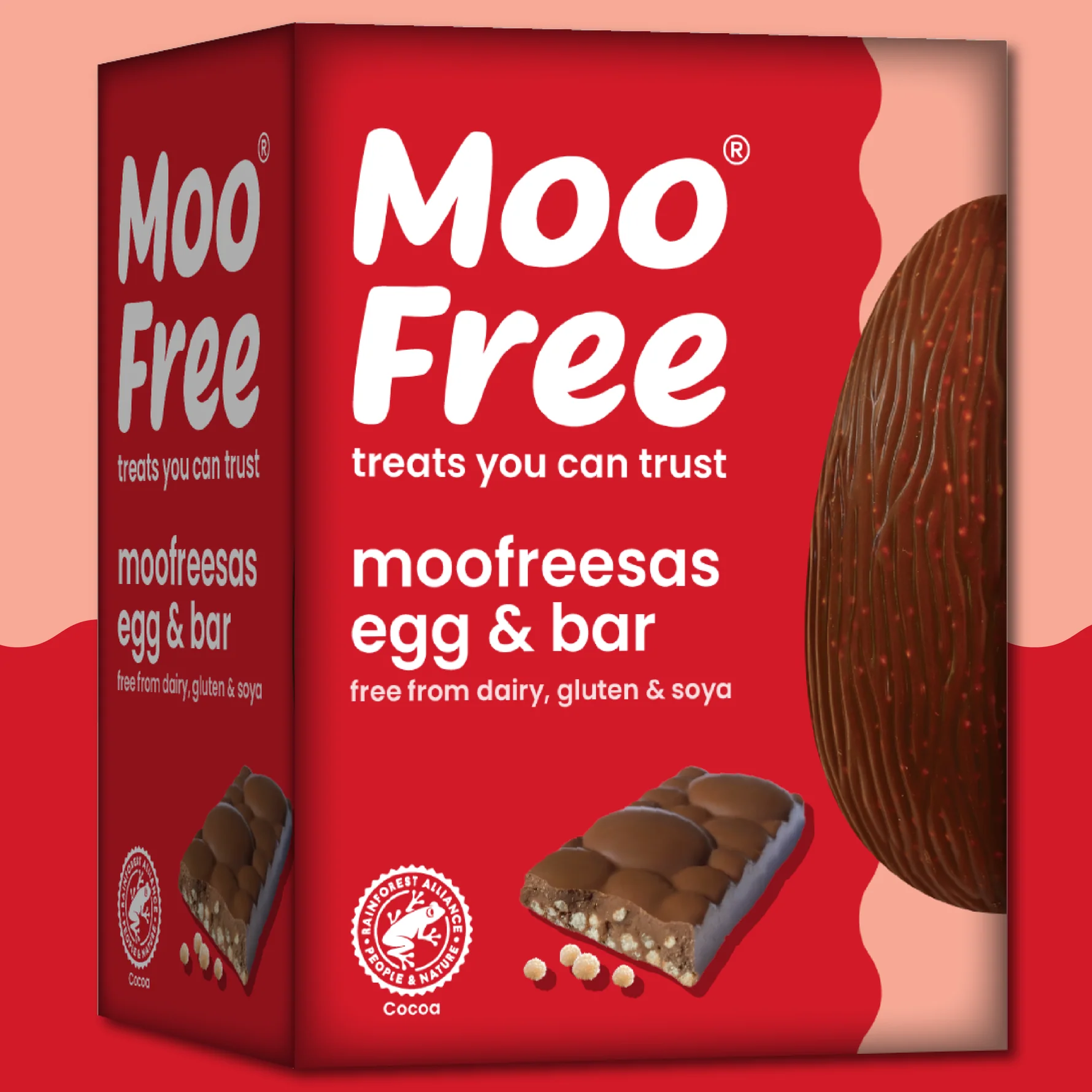 Ouă de Paște Moofreesas fără lactate și vegan cu pungă de Moofreesas (135g) [1]