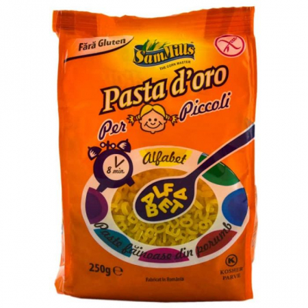 Paste Alfabet Din Porumb - Pasta D'oro 250g [0]