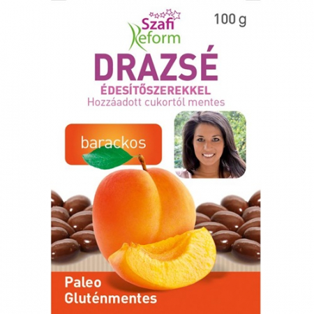 Ciocolata - Drajeuri Cu Caise In Glazura De Cacao 100g