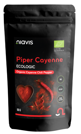 Alimente Fara Gluten - Piper Cayenne Ecologic/BIO 50g