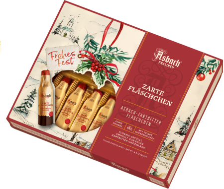 Ciocolata Neagra - Praline De Craciun Din Ciocolata Neagra Cu Lichior 250g