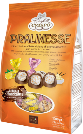 Selectii - Pralinesse - Selectie De Praline Din Ciocolata Cu Lapte Si Cereale Crocante 1Kg