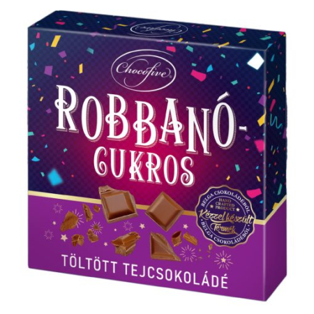 Produse Generale - Robbano Cukros - Ciocolata Belgiana Cu Lapte Si Zahar Exploziv 100g