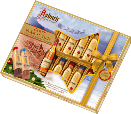 Ciocolata Cu Alcool - Selectie De Craciun "Sticle" 250g