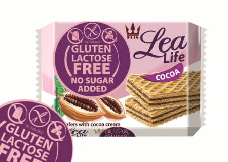 Fara Zahar Adaugat - Lea Life - Napolitane Cu Cacao 95g