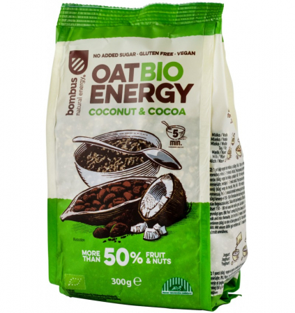 Cereale / Musli / Terci - Terci Bio Energy De Ovaz Cu Nuca De Cocos Si Cacao 300 g