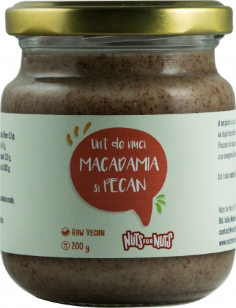 Unt De Nuci Macadamia Si Nuci Pecan 200g