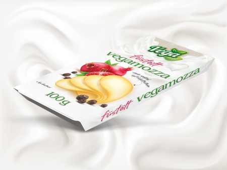 Branzeturi / Iaurt / Smantana - Felii De Mozzarella Vegana Afumata - Vegamozza 100g