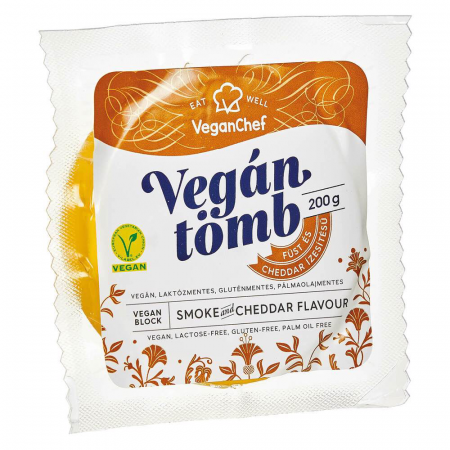 Creme / Unturi - VeganChef Bloc vegan cu aromă de Cheddar 200 g